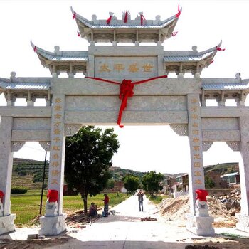 美丽乡村门楼图片大全村口门楼样式美丽村庄牌坊